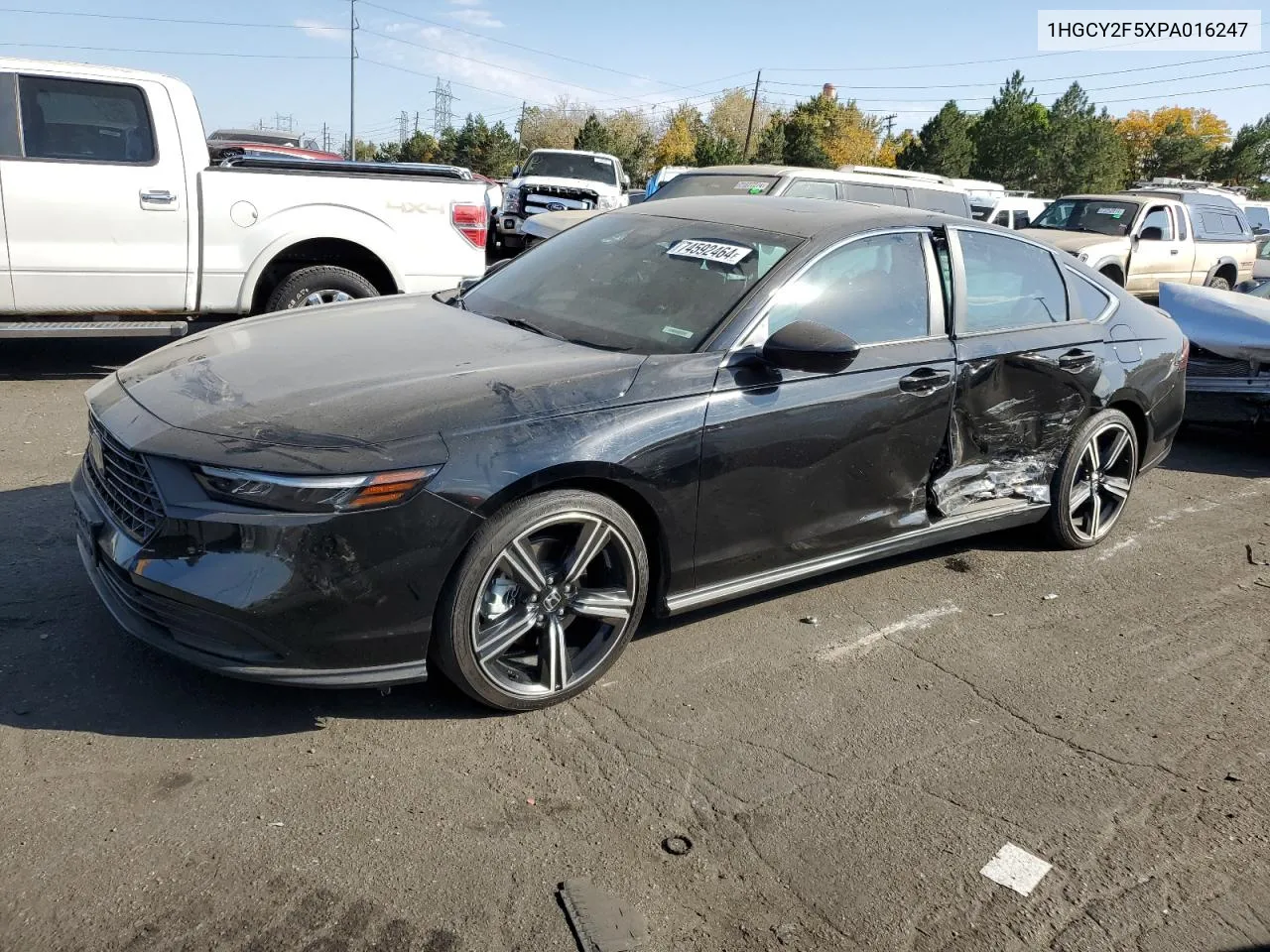 2023 Honda Accord Hybrid Sport VIN: 1HGCY2F5XPA016247 Lot: 74592464