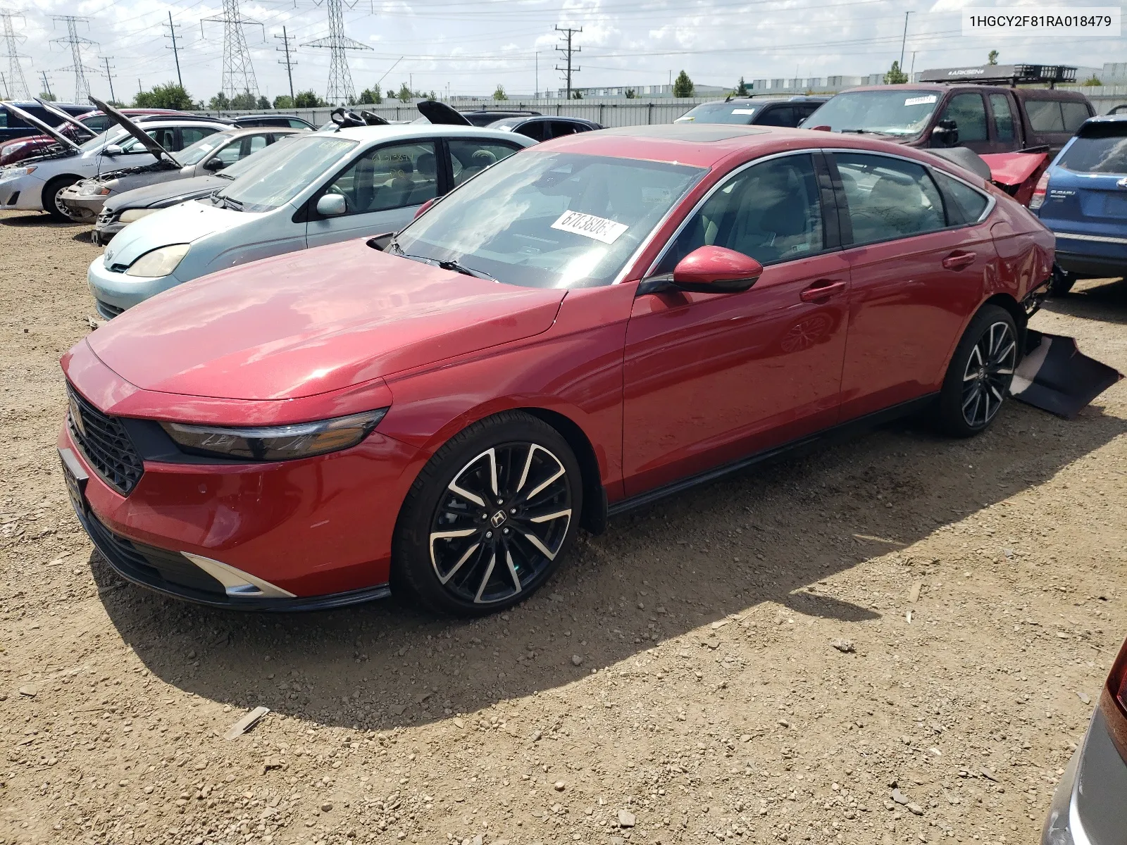 2024 Honda Accord Touring Hybrid VIN: 1HGCY2F81RA018479 Lot: 67038064