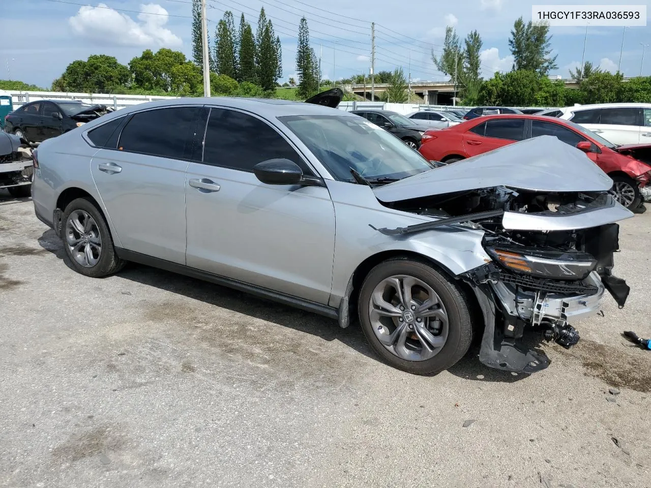 2024 Honda Accord Ex VIN: 1HGCY1F33RA036593 Lot: 71757224