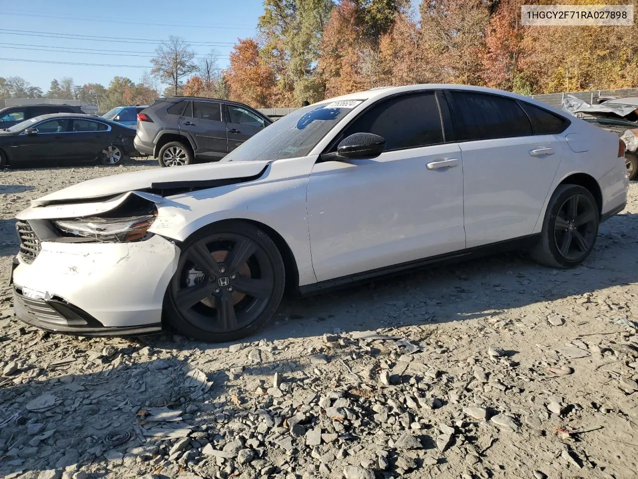 2024 Honda Accord Hybrid Sport-L VIN: 1HGCY2F71RA027898 Lot: 72636624