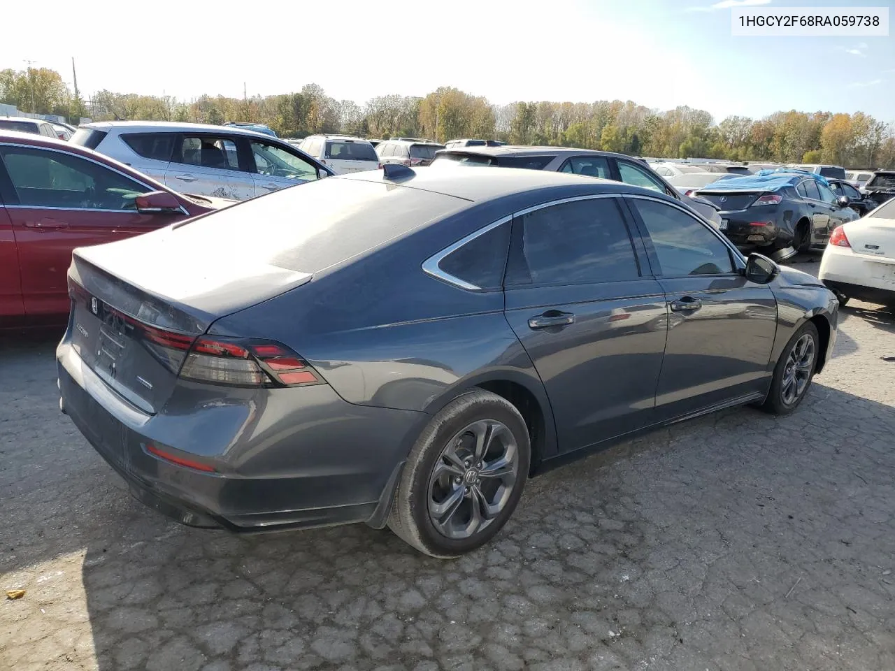 2024 Honda Accord Hybrid Exl VIN: 1HGCY2F68RA059738 Lot: 77606144