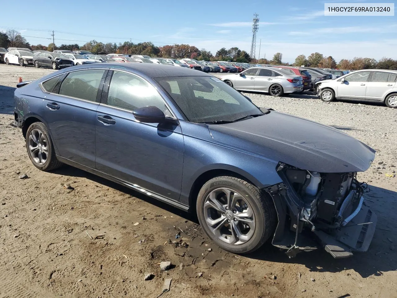 2024 Honda Accord Hybrid Exl VIN: 1HGCY2F69RA013240 Lot: 78964104