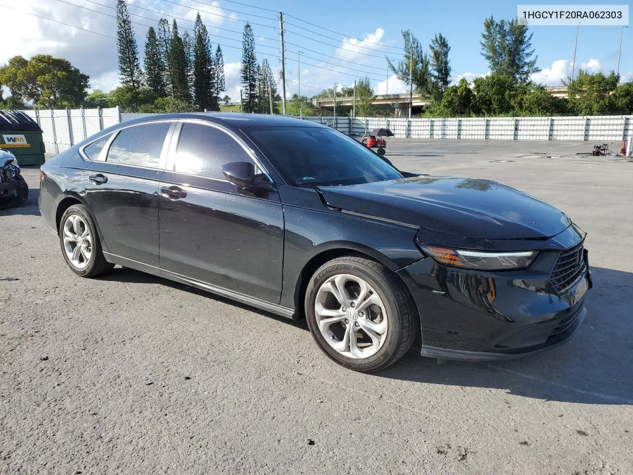 2024 Honda Accord Lx VIN: 1HGCY1F20RA062303 Lot: 80437044