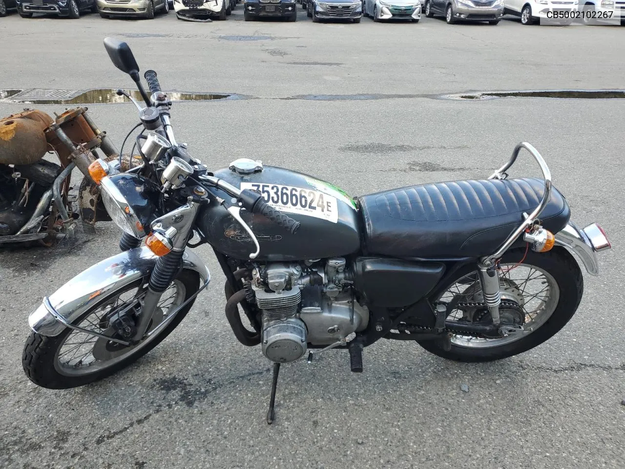 1973 Honda Cb500 VIN: CB5002102267 Lot: 75366624