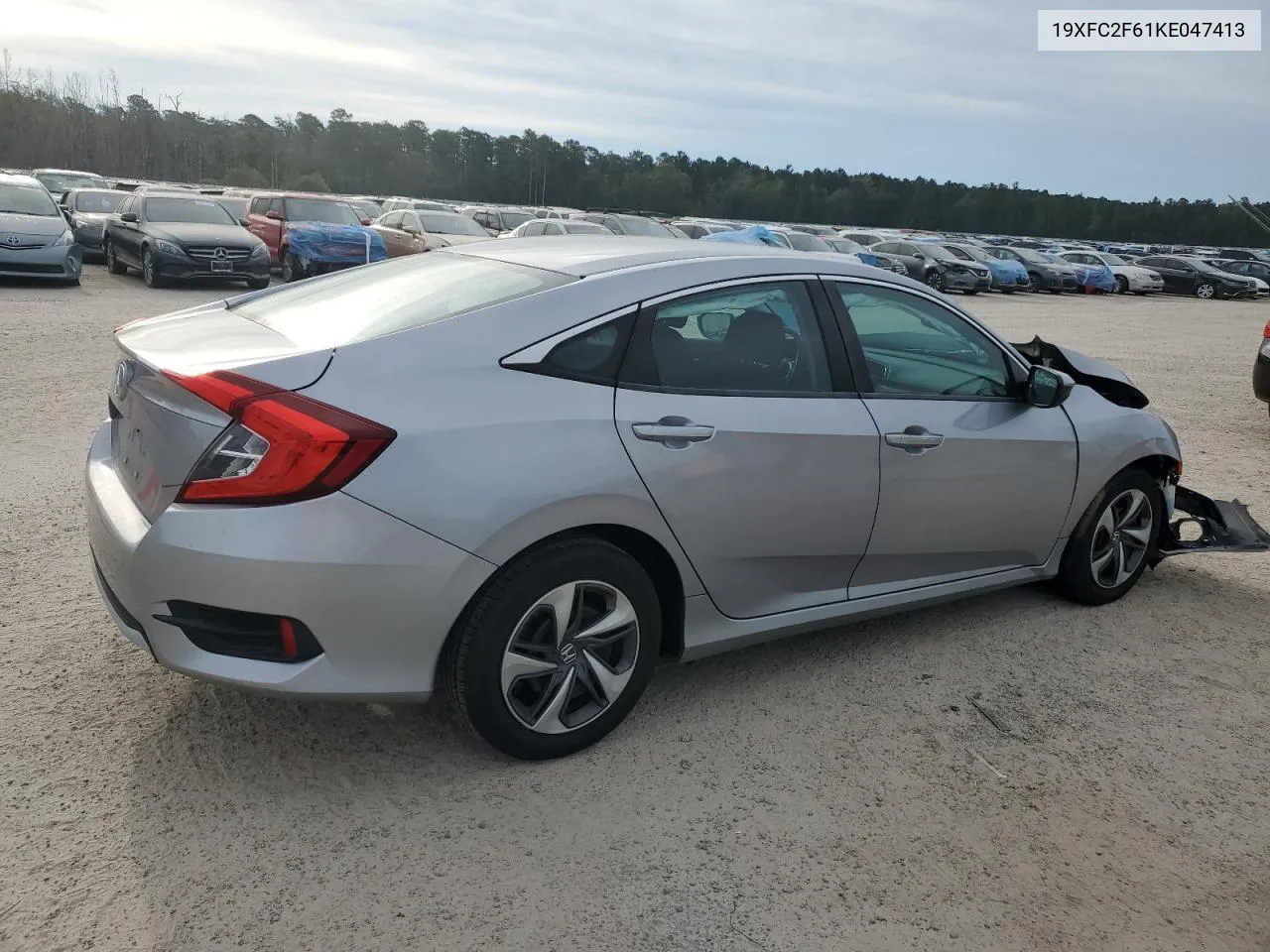 2019 Honda Civic Lx VIN: 19XFC2F61KE047413 Lot: 75334944