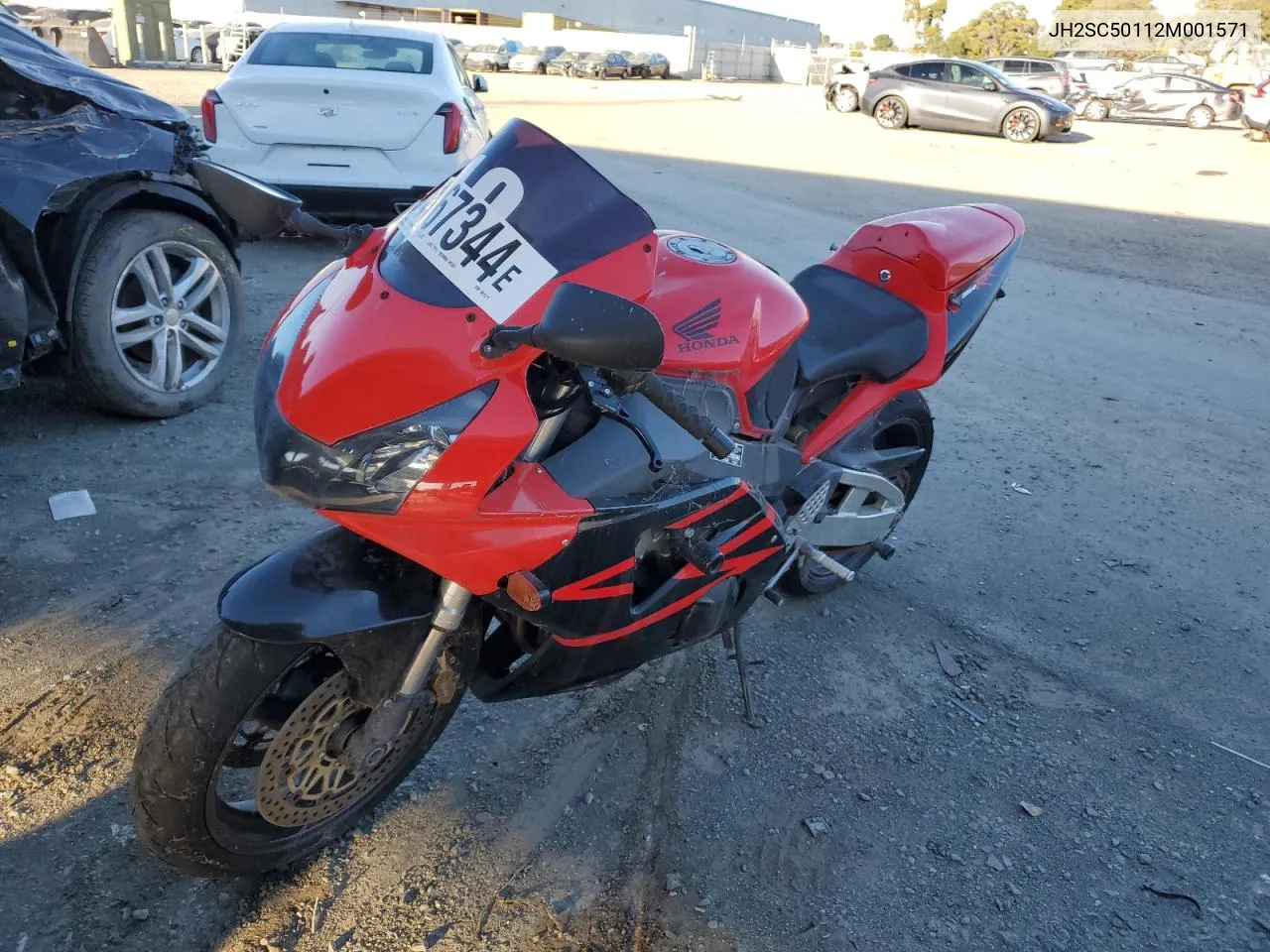 2002 Honda Cbr900 Rr VIN: JH2SC50112M001571 Lot: 44667344