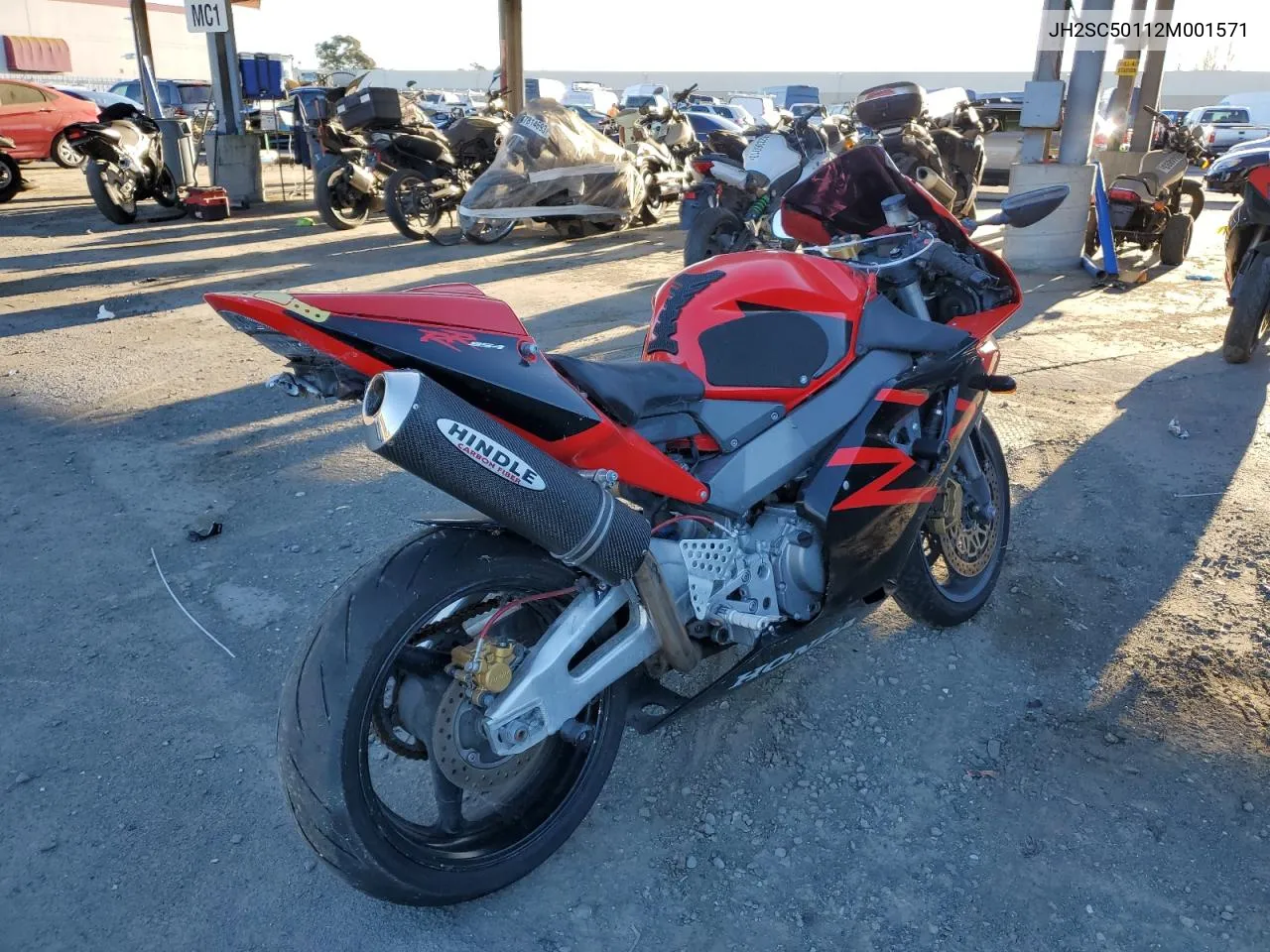 2002 Honda Cbr900 Rr VIN: JH2SC50112M001571 Lot: 44667344