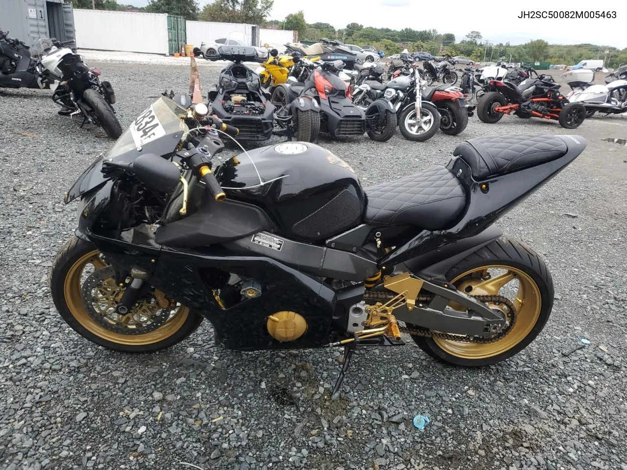 2002 Honda Cbr900 Rr VIN: JH2SC50082M005463 Lot: 73062834