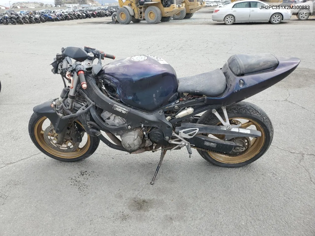 2002 Honda Cbr600 F4 VIN: JH2PC351X2M300883 Lot: 75566794