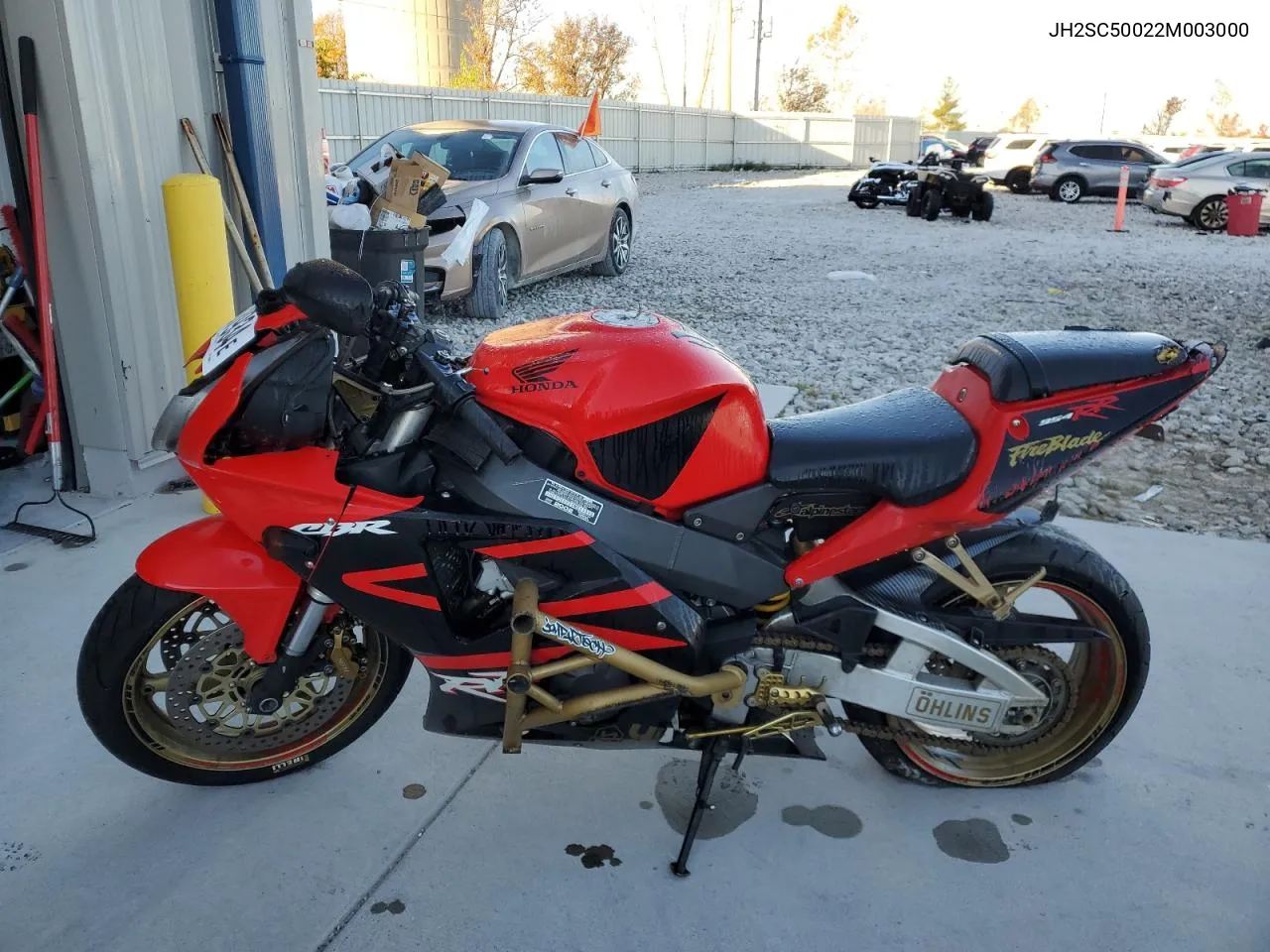 2002 Honda Cbr900 Rr VIN: JH2SC50022M003000 Lot: 77563934