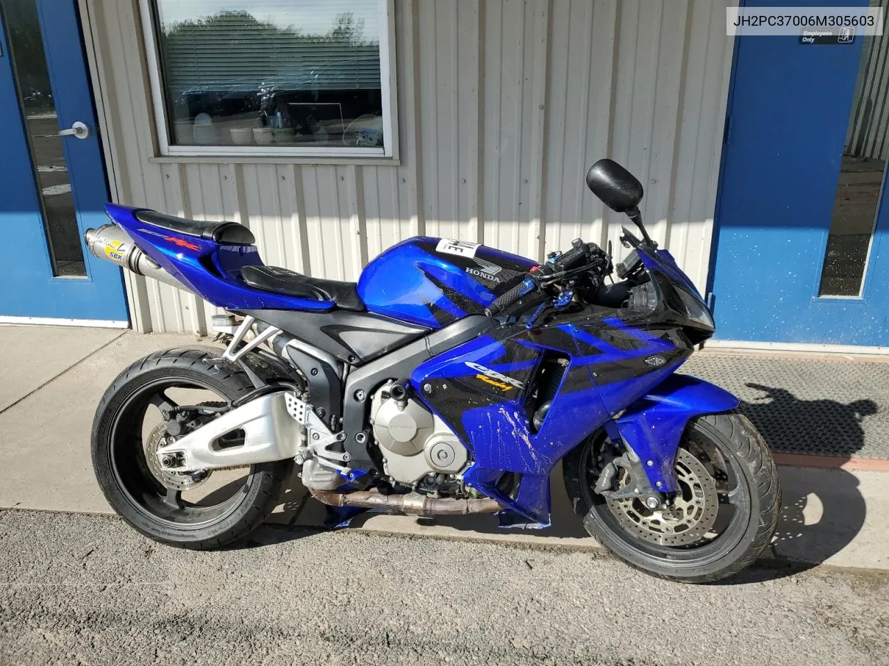 2006 Honda Cbr600 Rr VIN: JH2PC37006M305603 Lot: 73237144