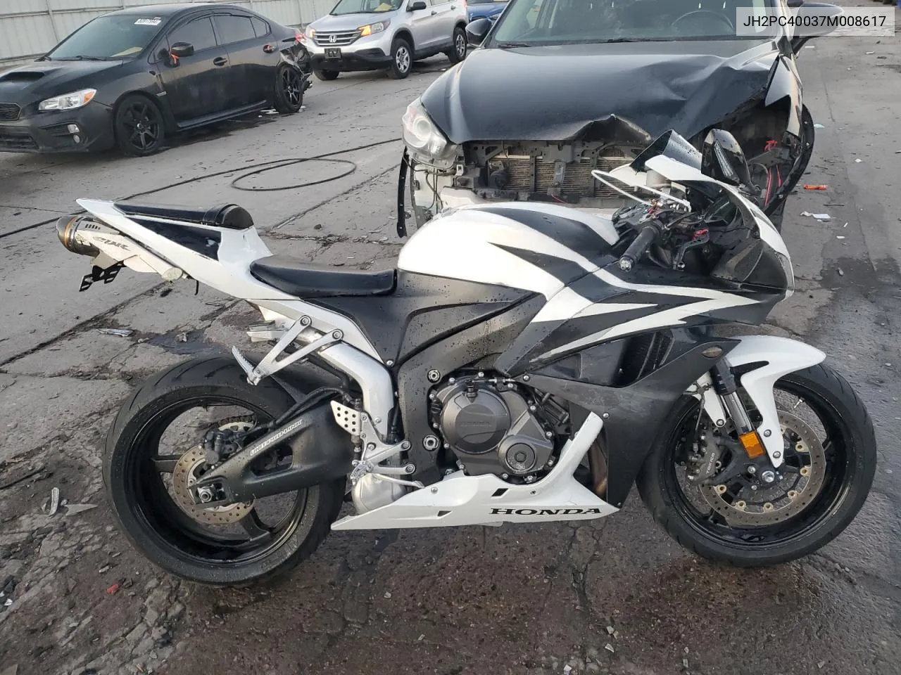 2007 Honda Cbr600 Rr VIN: JH2PC40037M008617 Lot: 80348564