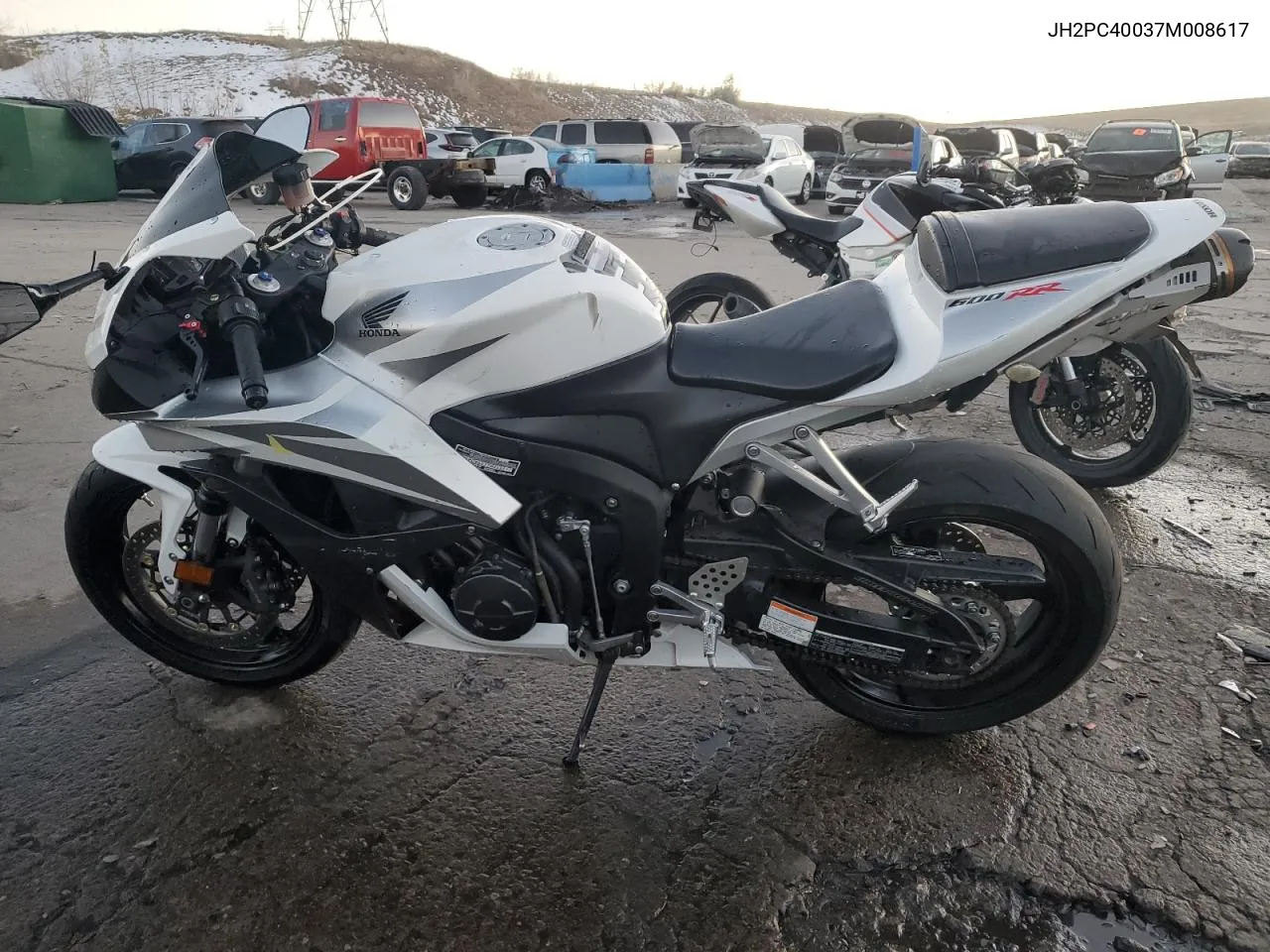 2007 Honda Cbr600 Rr VIN: JH2PC40037M008617 Lot: 80348564