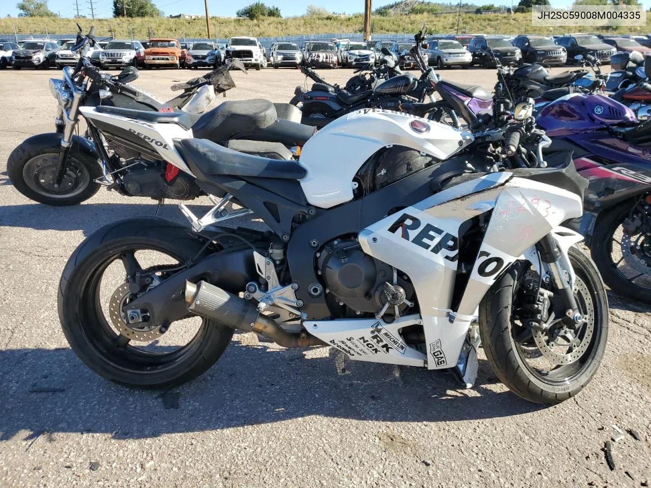 2008 Honda Cbr1000 Rr VIN: JH2SC59008M004335 Lot: 72008334