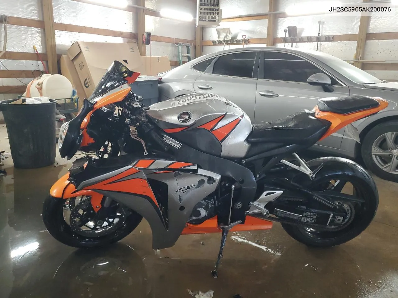 2010 Honda Cbr1000 Rr VIN: JH2SC5905AK200076 Lot: 78097604