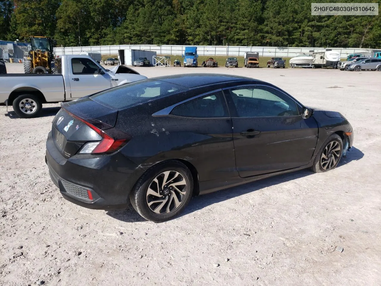 2016 Honda Civic Lx VIN: 2HGFC4B03GH310642 Lot: 76367884