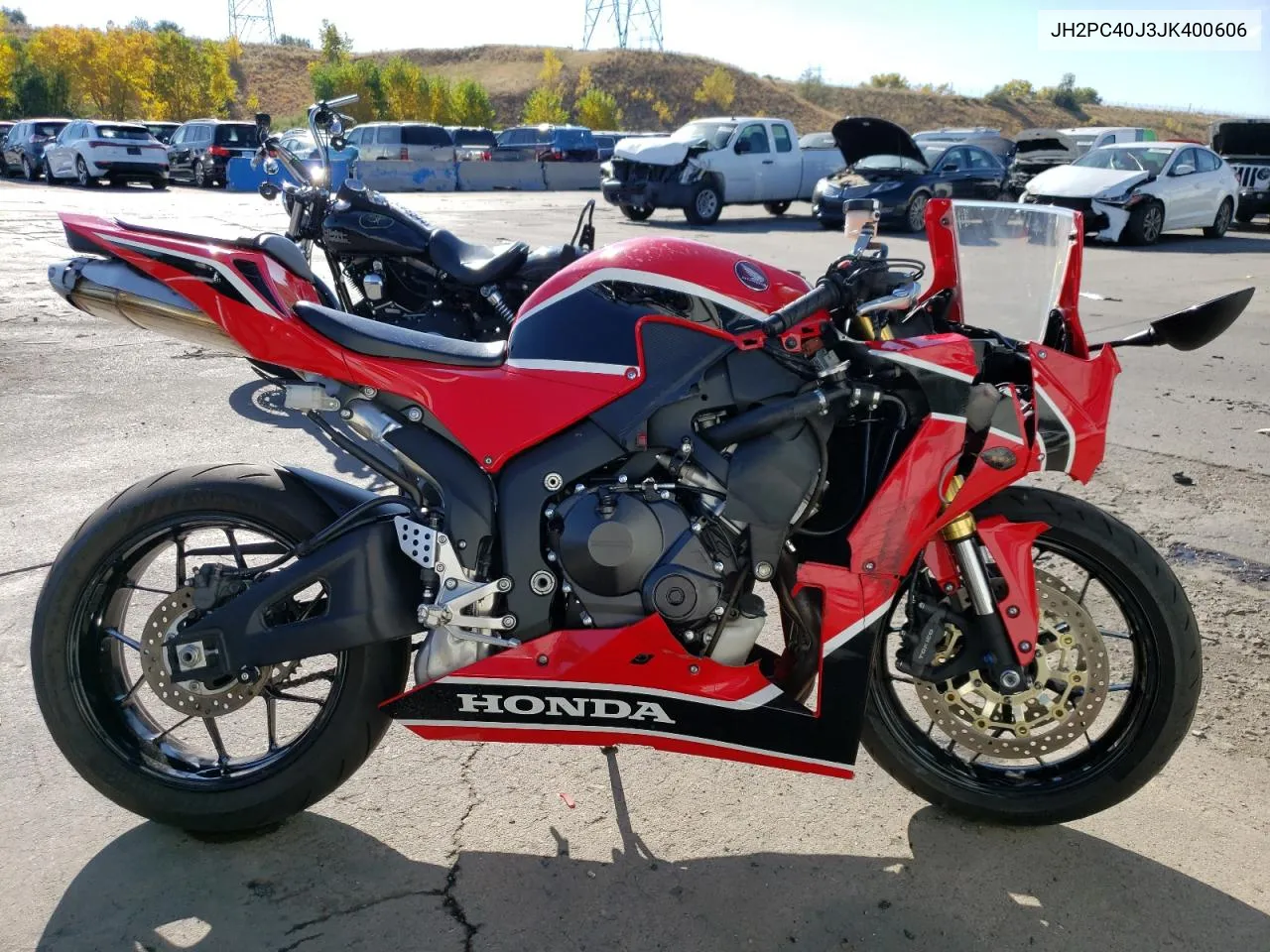 2018 Honda Cbr600 Rr VIN: JH2PC40J3JK400606 Lot: 74968714