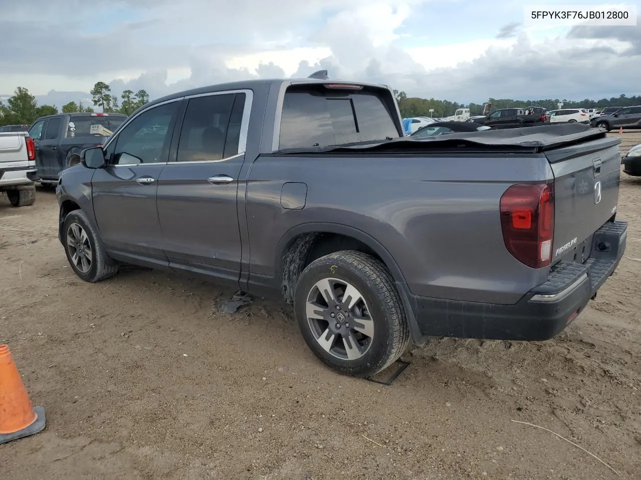 2018 Honda Ridgeline Rtl VIN: 5FPYK3F76JB012800 Lot: 78105394