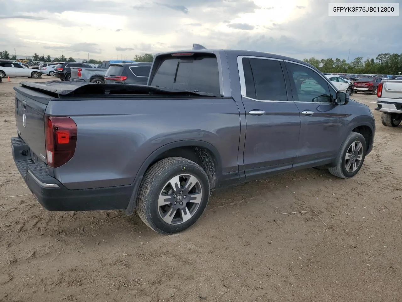 2018 Honda Ridgeline Rtl VIN: 5FPYK3F76JB012800 Lot: 78105394