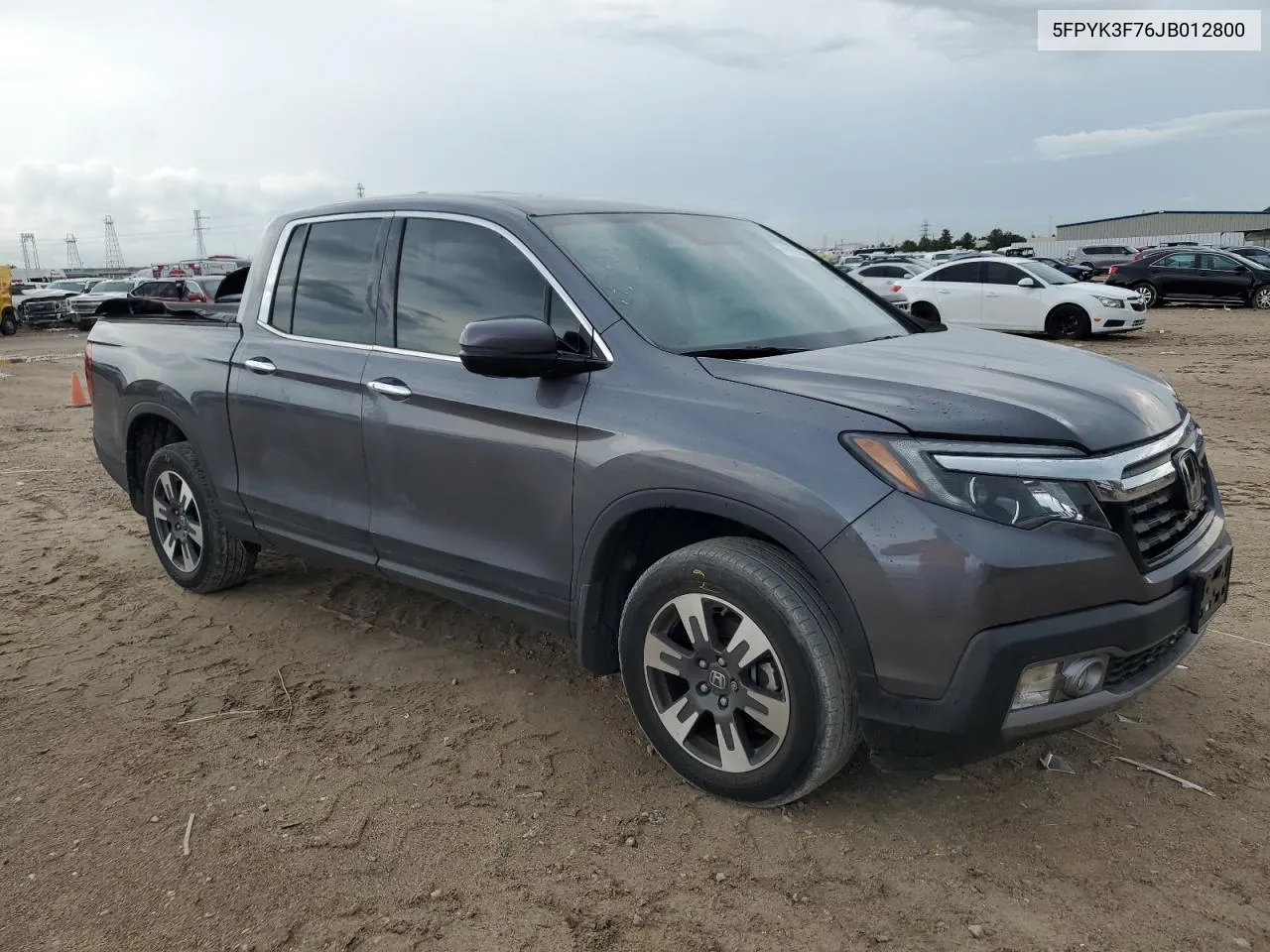 2018 Honda Ridgeline Rtl VIN: 5FPYK3F76JB012800 Lot: 78105394