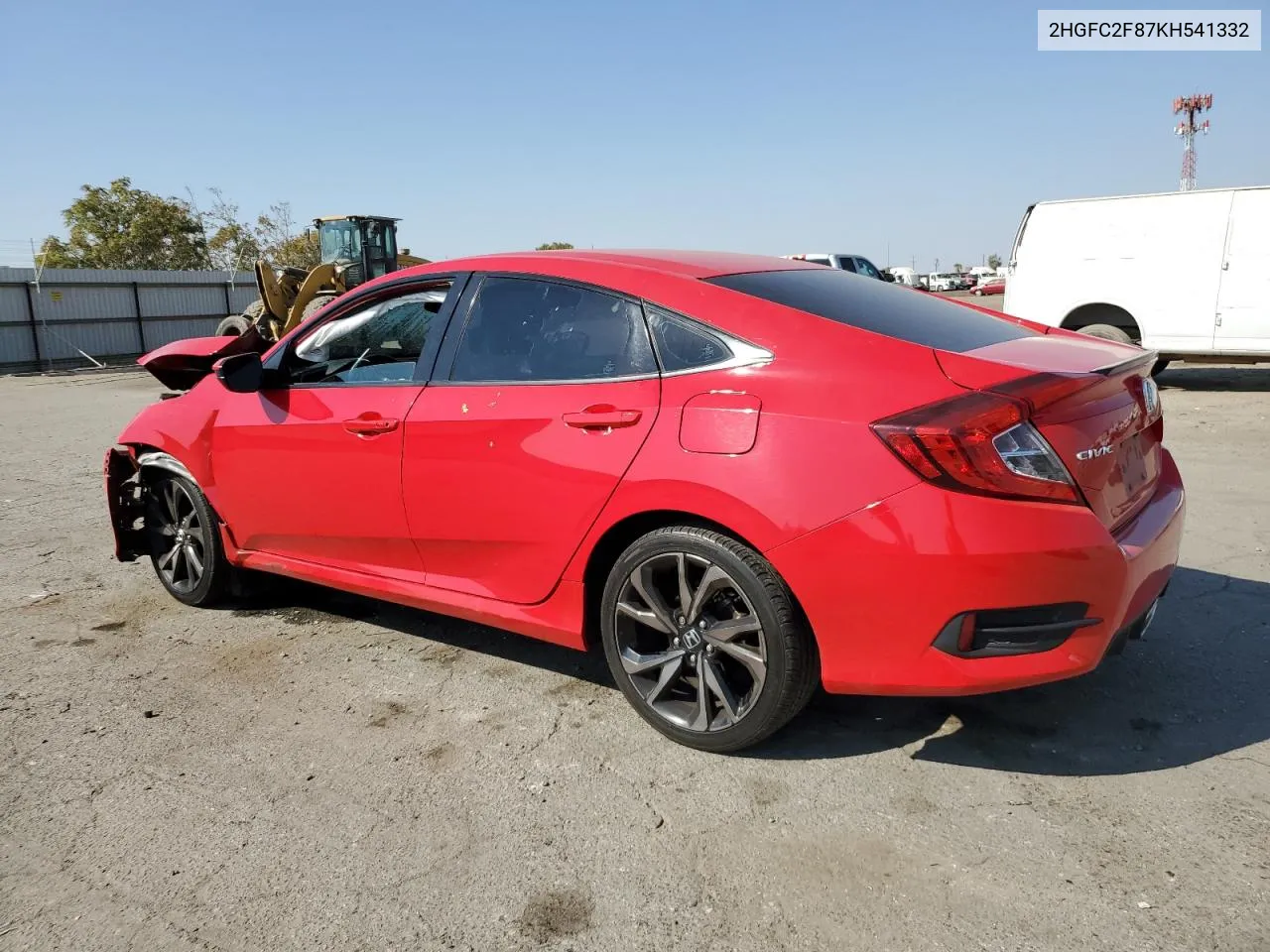 2019 Honda Civic Sport VIN: 2HGFC2F87KH541332 Lot: 76322594