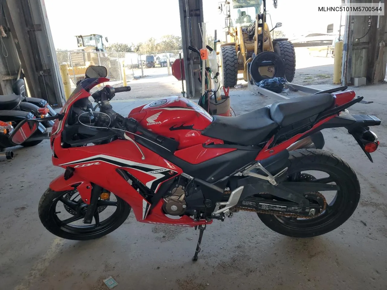 2021 Honda Cbr300 R VIN: MLHNC5101M5700544 Lot: 75387814