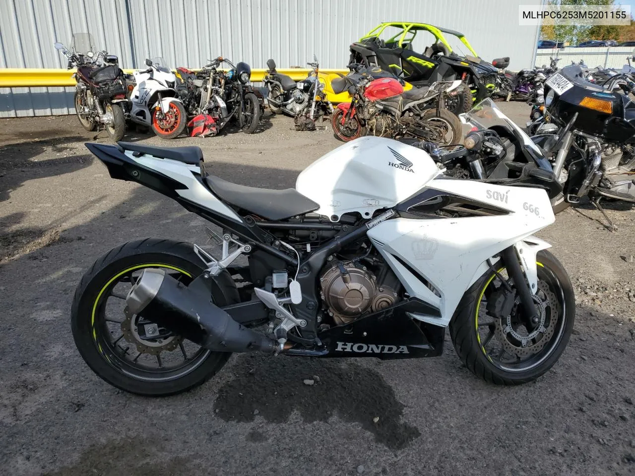 2021 Honda Cbr500 Ra VIN: MLHPC6253M5201155 Lot: 78039824