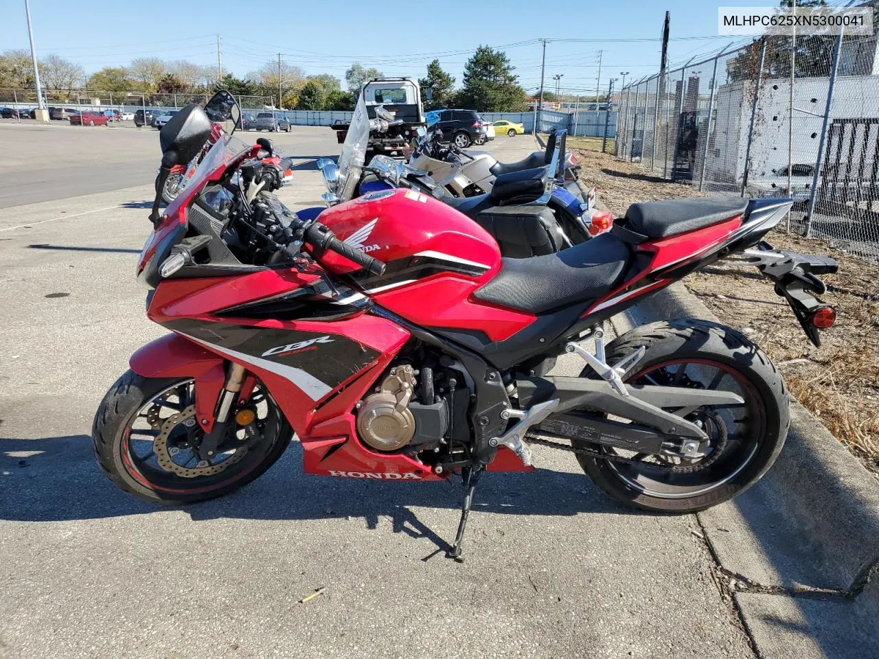 2022 Honda Cbr500 Ra VIN: MLHPC625XN5300041 Lot: 76317104