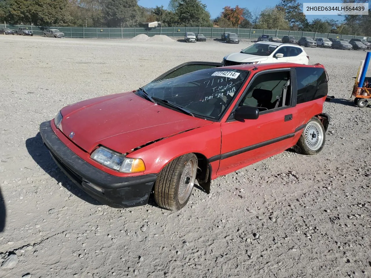 1990 Honda Civic VIN: 2HGED6344LH564439 Lot: 77142714