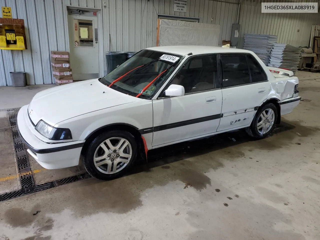 1990 Honda Civic Lx VIN: 1HGED365XLA083919 Lot: 80761914