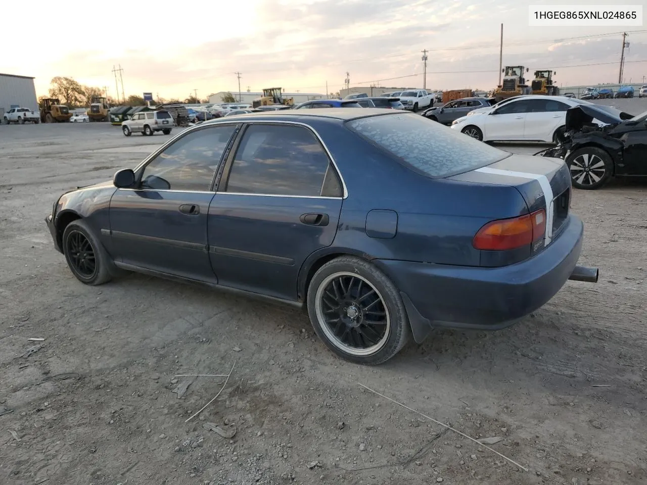 1992 Honda Civic Lx VIN: 1HGEG865XNL024865 Lot: 74960694