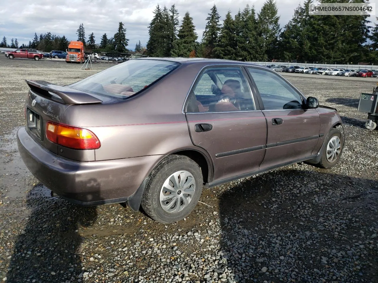 1992 Honda Civic Lx VIN: JHMEG8657NS004642 Lot: 80790364