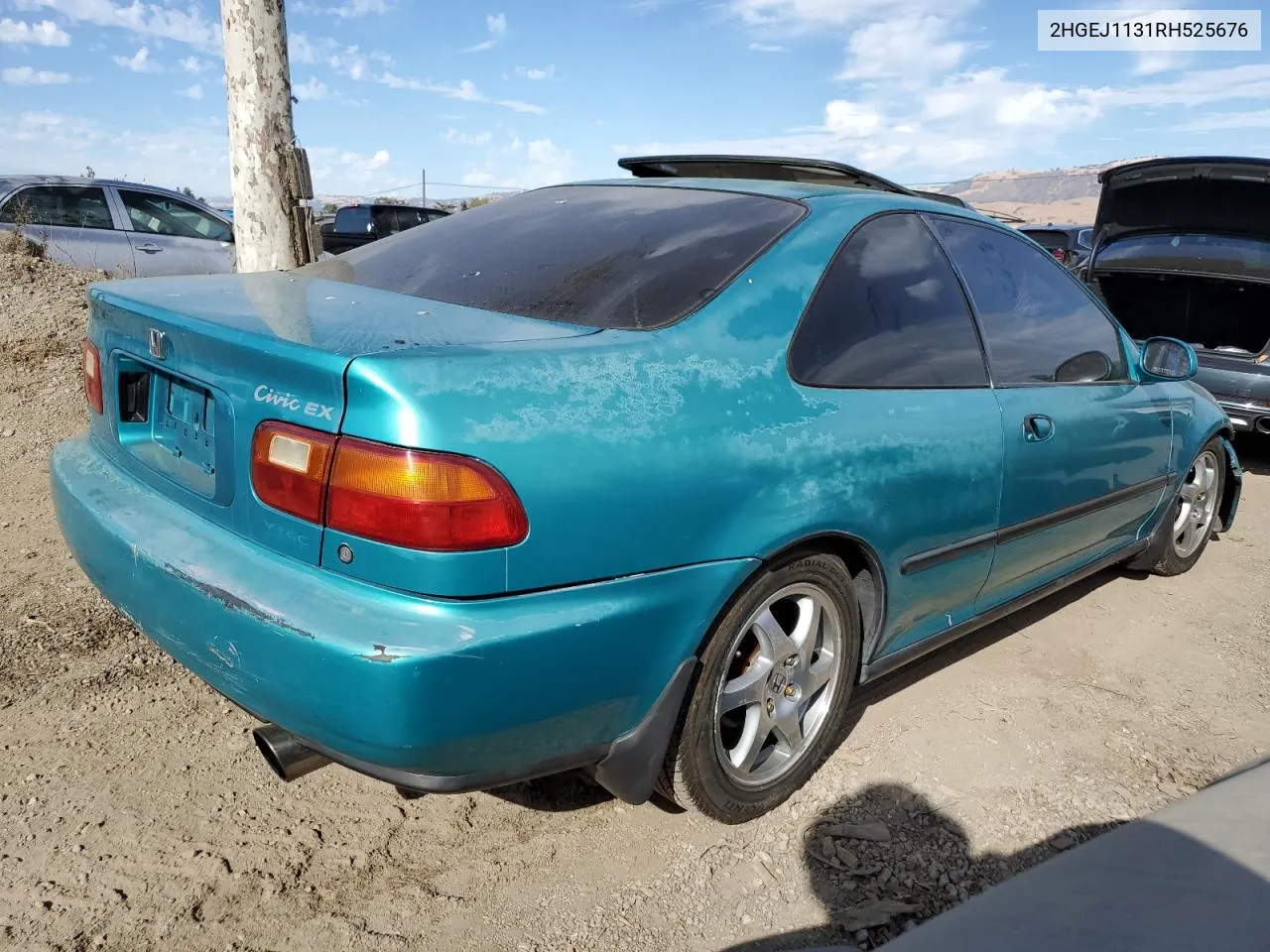 1994 Honda Civic Ex VIN: 2HGEJ1131RH525676 Lot: 77386624