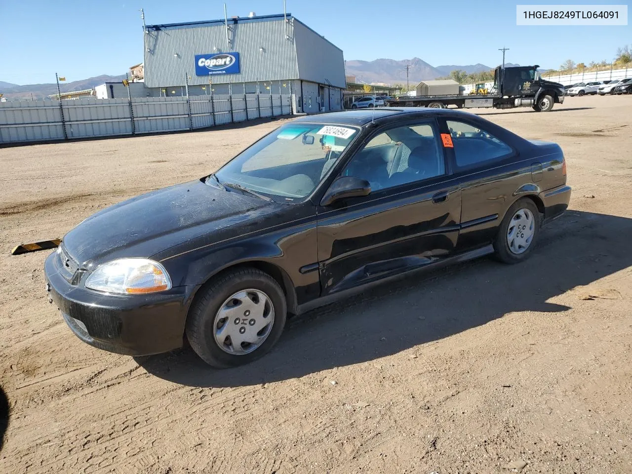 1996 Honda Civic Ex VIN: 1HGEJ8249TL064091 Lot: 76824694