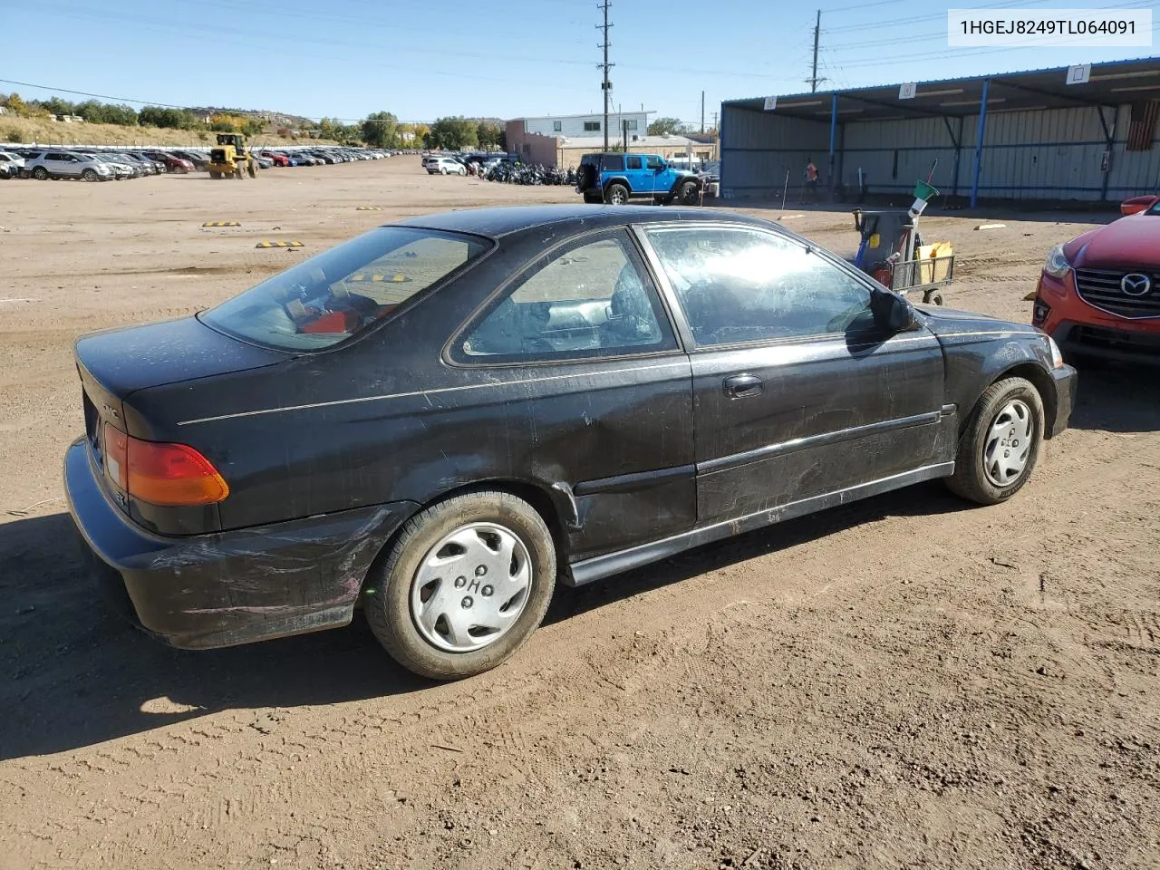 1996 Honda Civic Ex VIN: 1HGEJ8249TL064091 Lot: 76824694