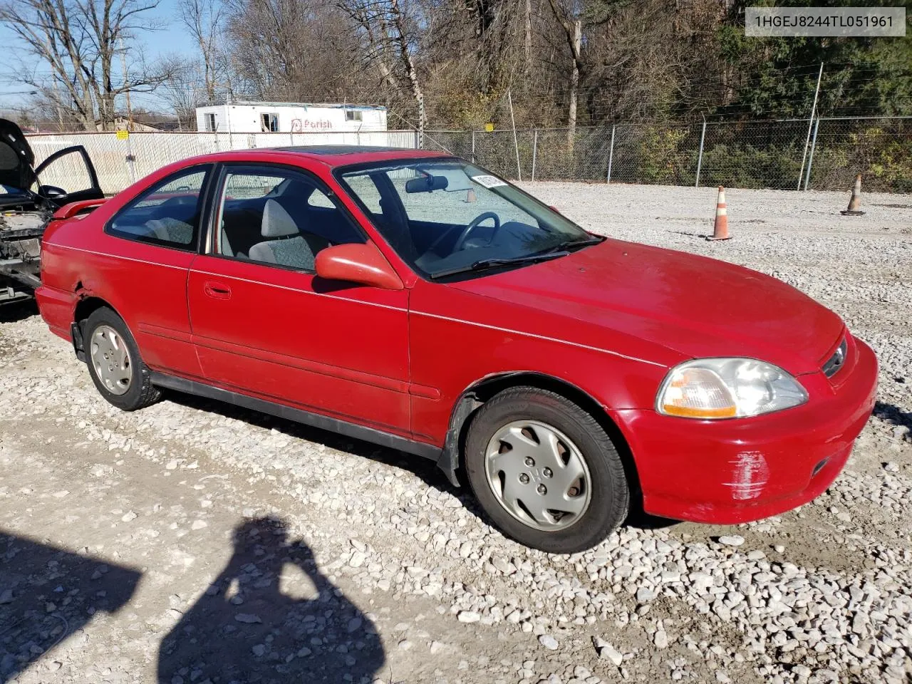 1996 Honda Civic Ex VIN: 1HGEJ8244TL051961 Lot: 80167494