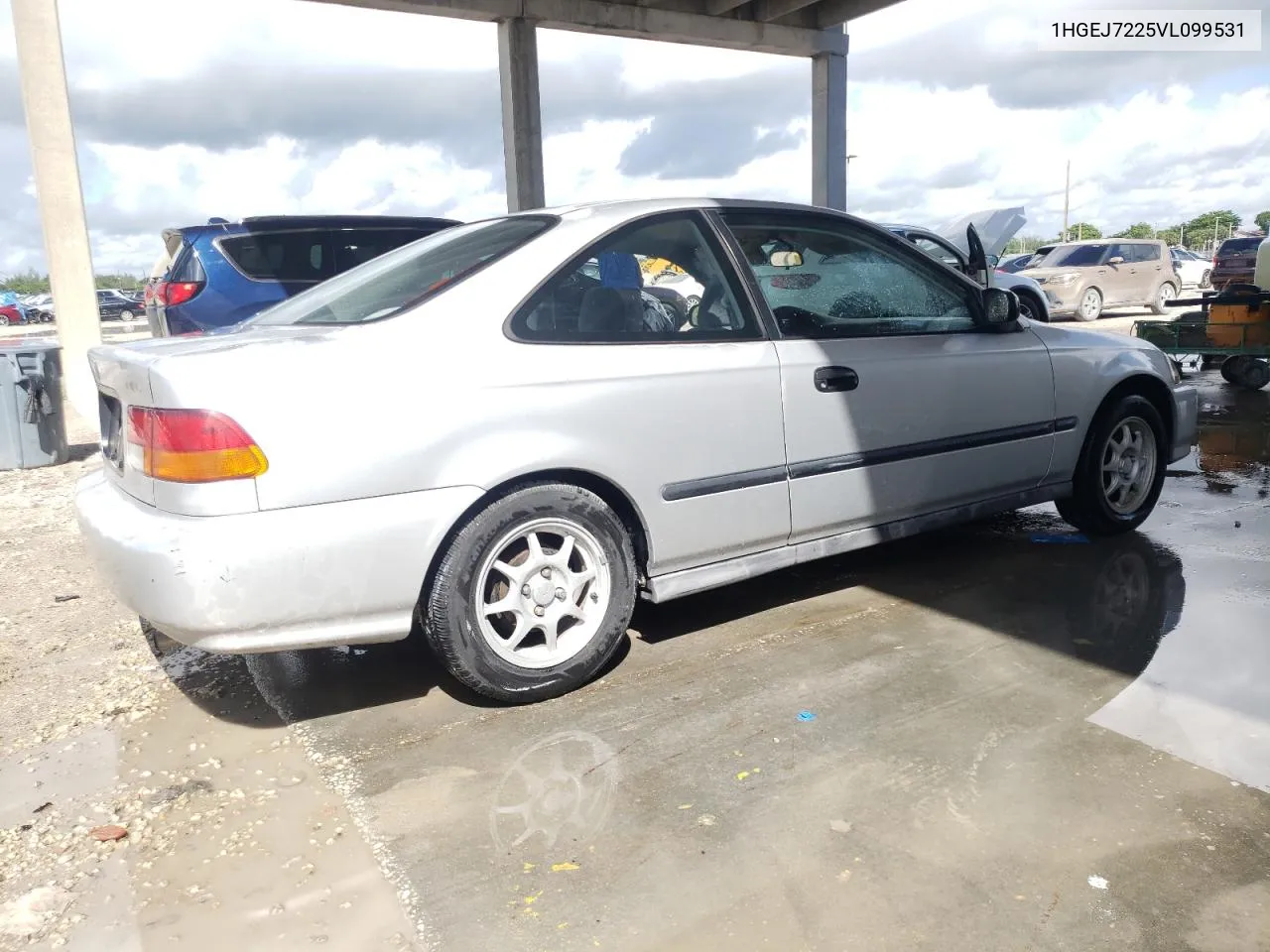 1997 Honda Civic Hx VIN: 1HGEJ7225VL099531 Lot: 70595924