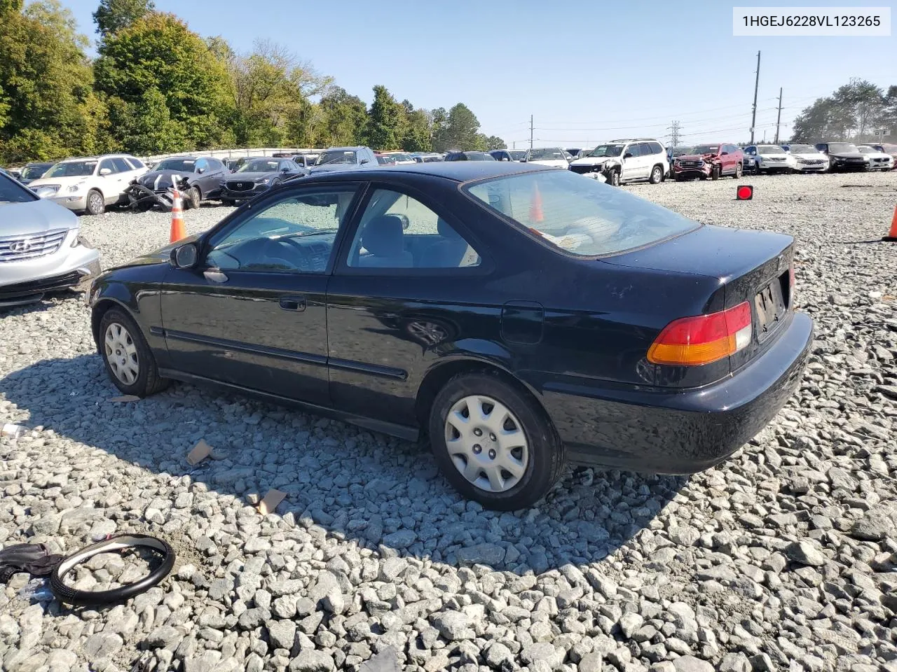 1997 Honda Civic Dx VIN: 1HGEJ6228VL123265 Lot: 74078684