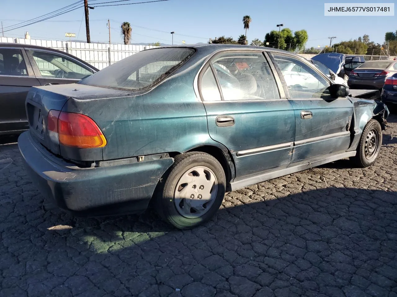 1997 Honda Civic Lx VIN: JHMEJ6577VS017481 Lot: 77490334