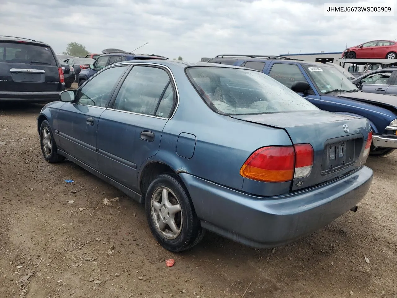 1998 Honda Civic Lx VIN: JHMEJ6673WS005909 Lot: 55351014