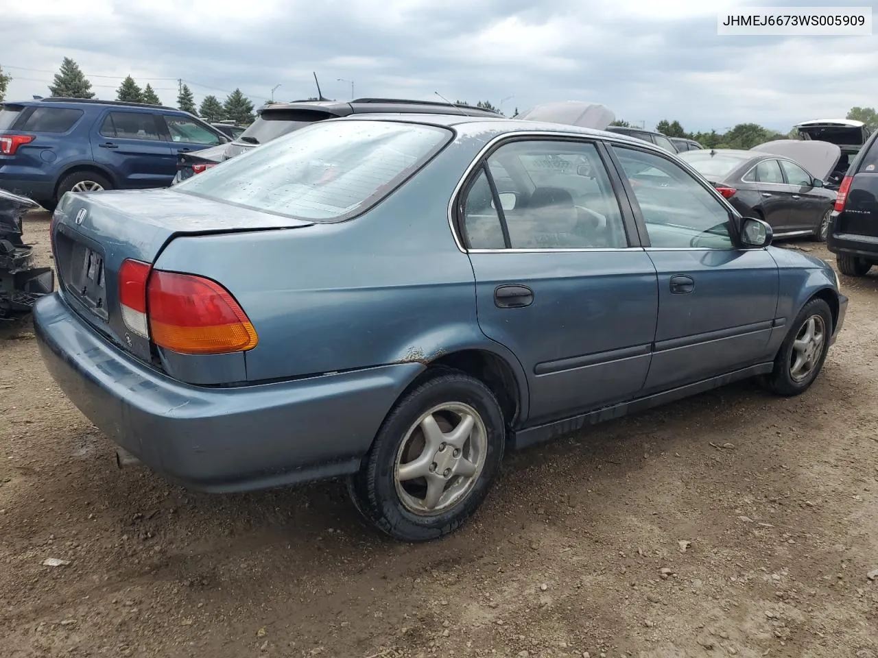 1998 Honda Civic Lx VIN: JHMEJ6673WS005909 Lot: 55351014