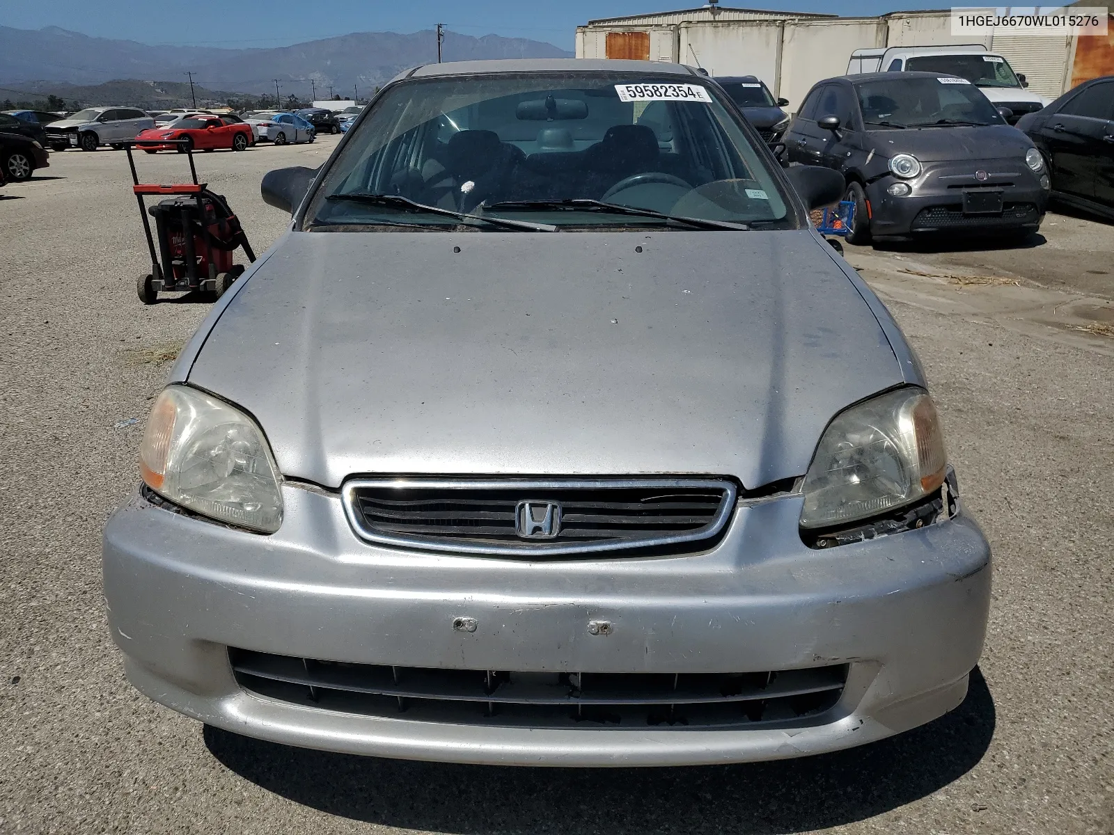 1998 Honda Civic Lx VIN: 1HGEJ6670WL015276 Lot: 59582354