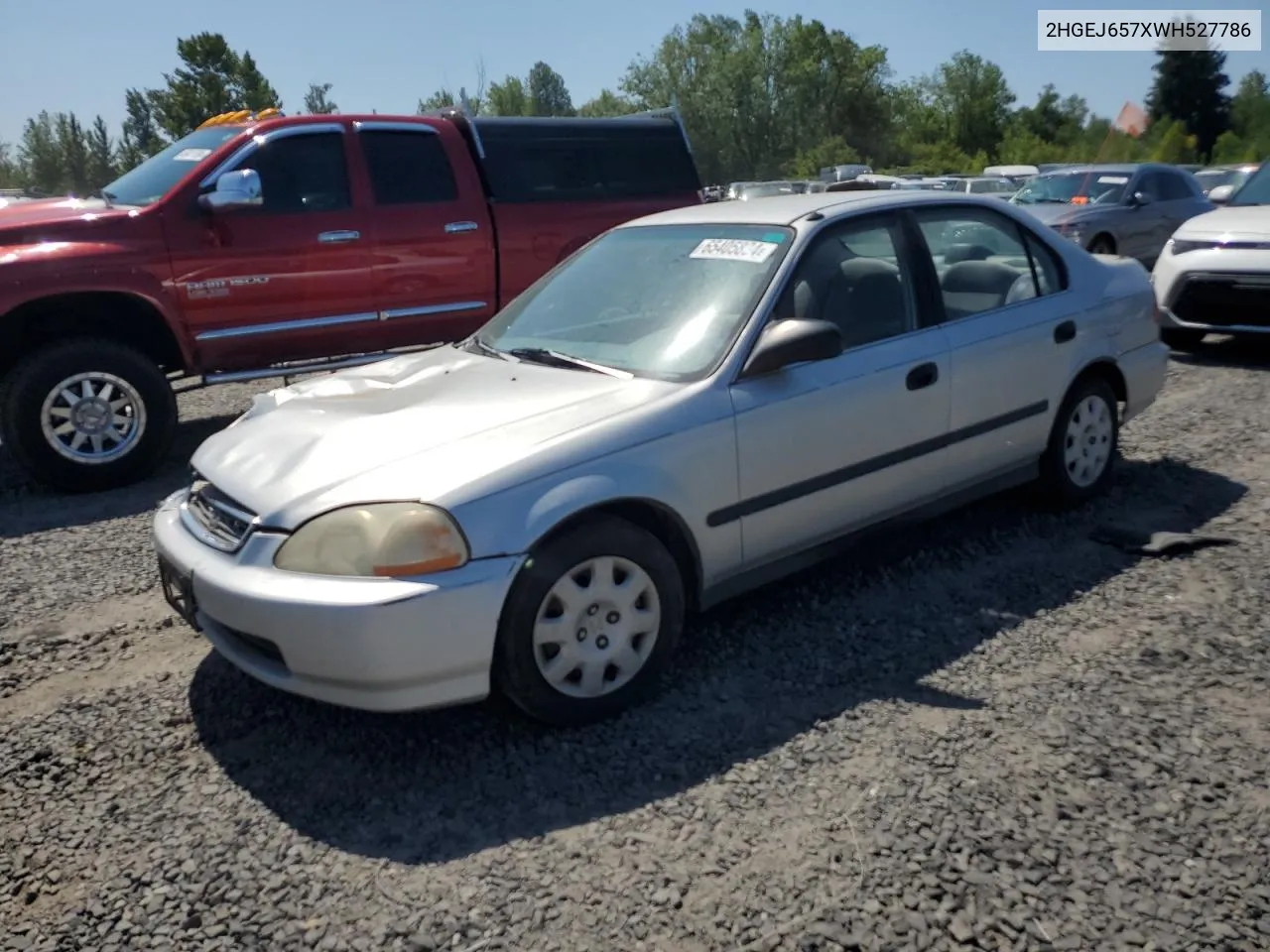 1998 Honda Civic Lx VIN: 2HGEJ657XWH527786 Lot: 65405834