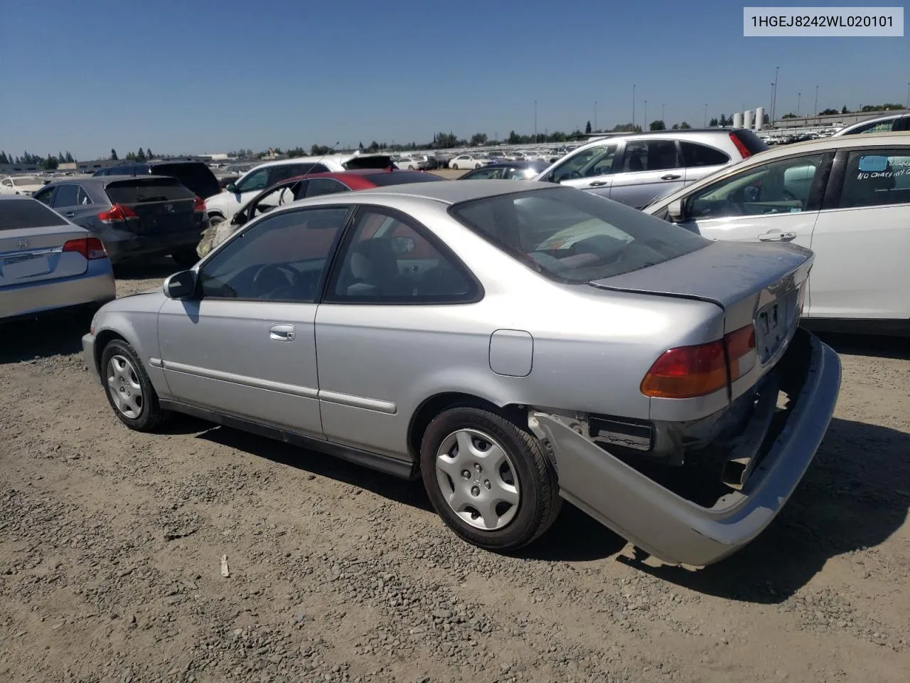 1998 Honda Civic Ex VIN: 1HGEJ8242WL020101 Lot: 66438494