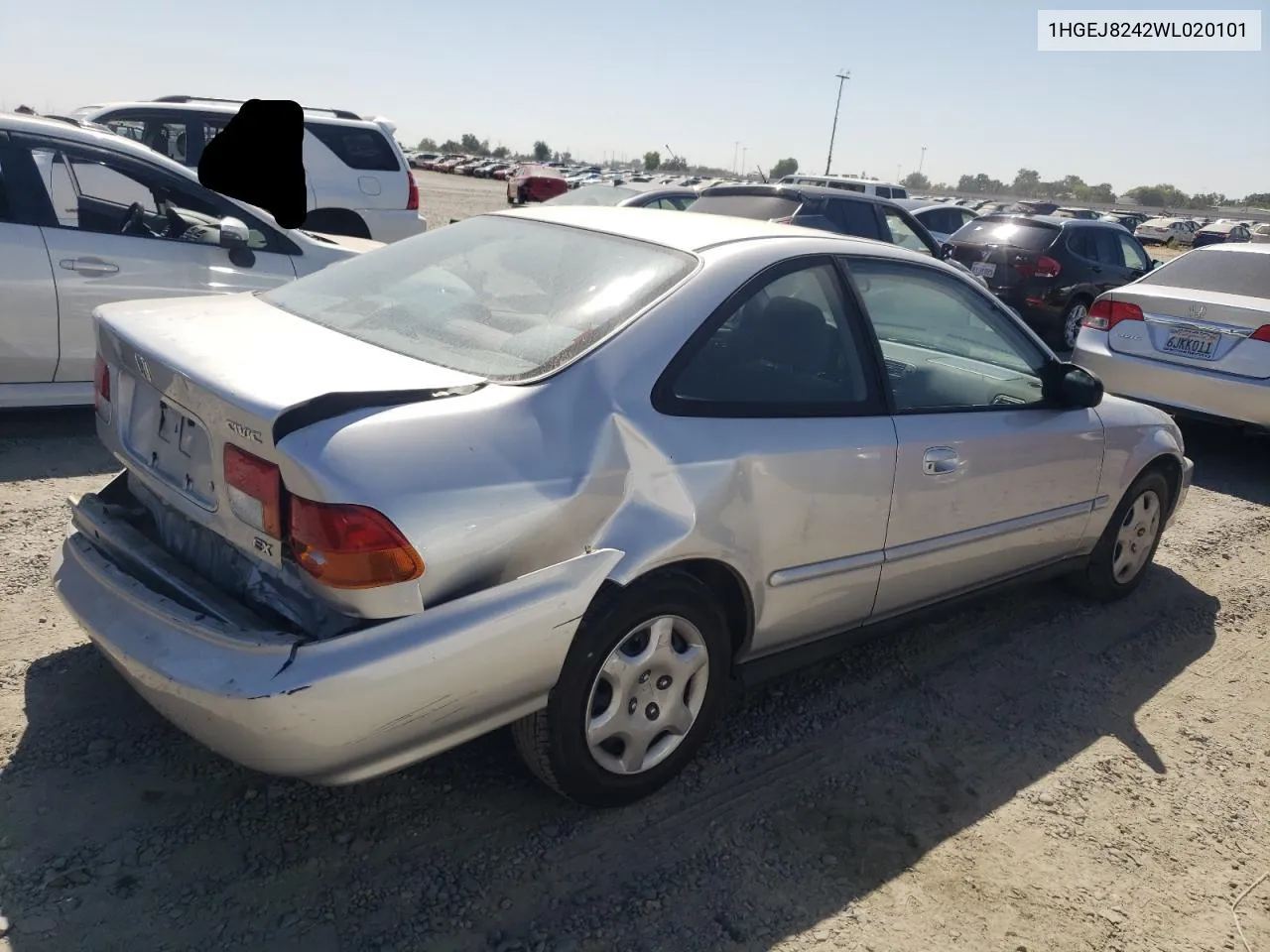 1998 Honda Civic Ex VIN: 1HGEJ8242WL020101 Lot: 66438494