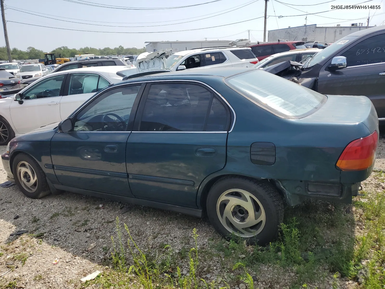 1998 Honda Civic Ex VIN: 2HGEJ8549WH614855 Lot: 66486384