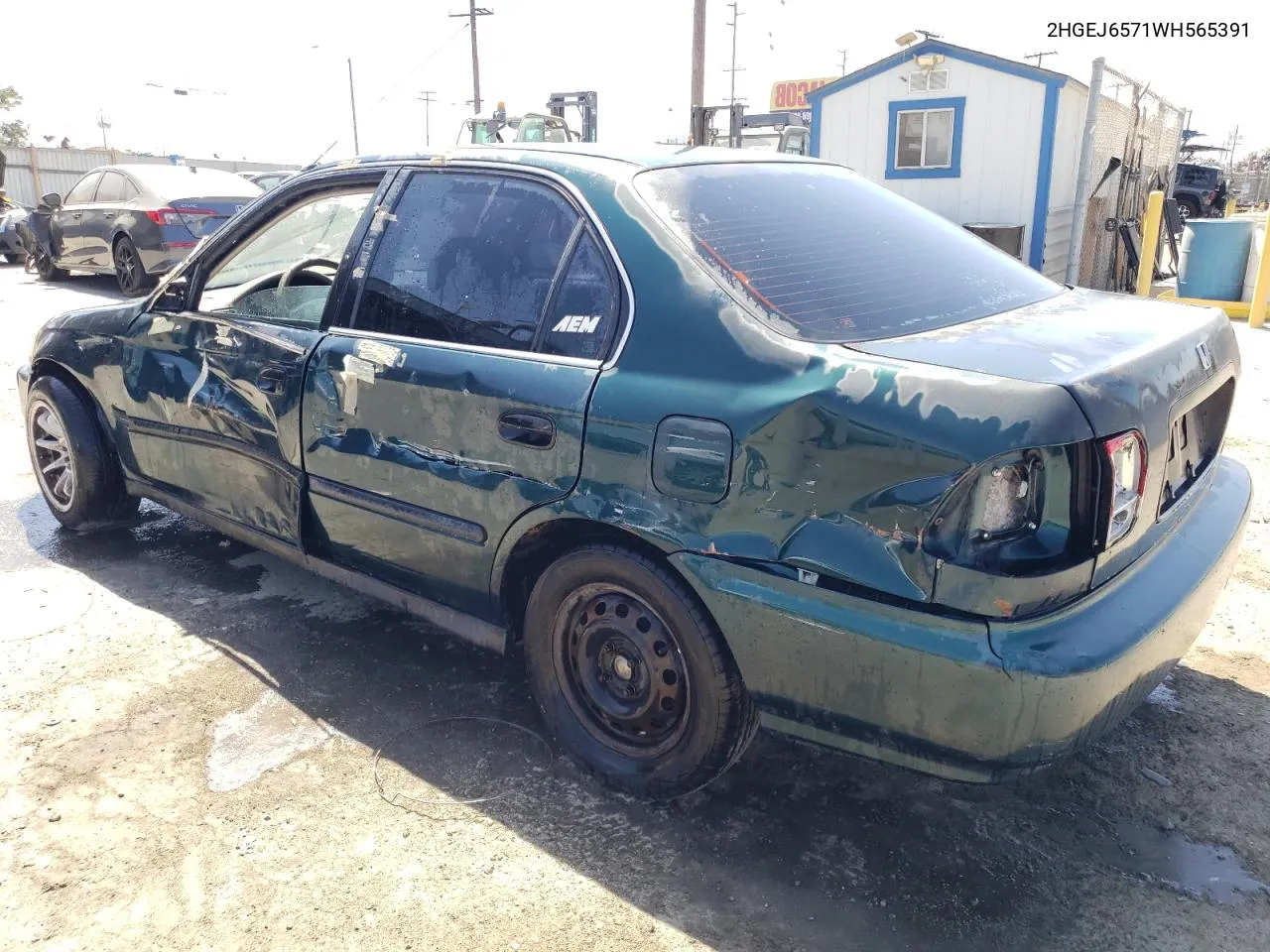 1998 Honda Civic Lx VIN: 2HGEJ6571WH565391 Lot: 66890134