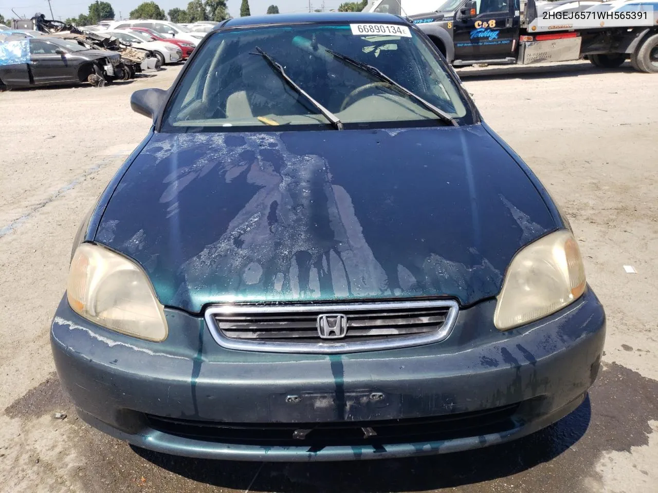 1998 Honda Civic Lx VIN: 2HGEJ6571WH565391 Lot: 66890134