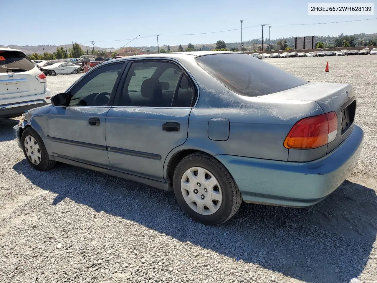 1998 Honda Civic Lx VIN: 2HGEJ6672WH628139 Lot: 67615954