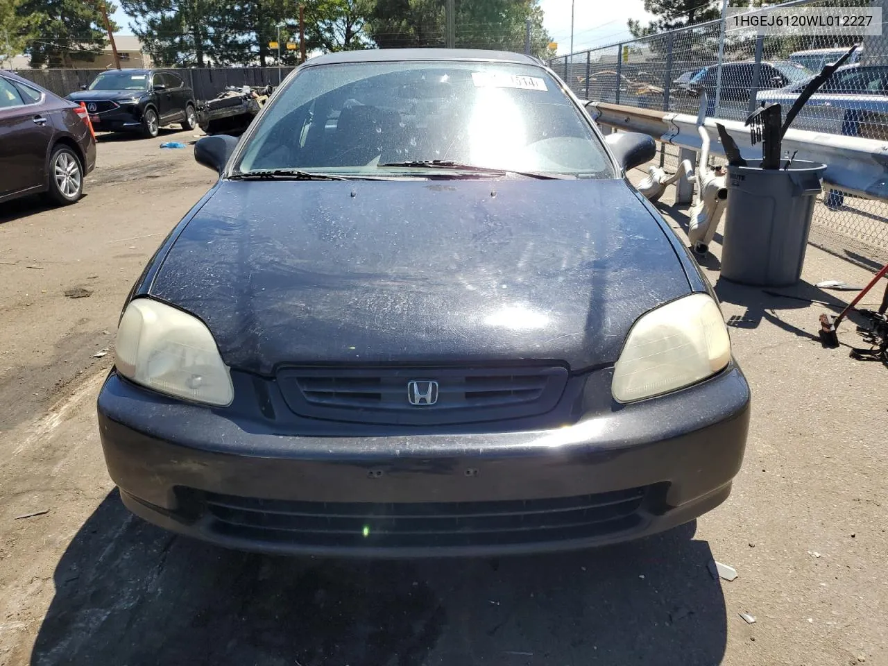 1998 Honda Civic Dx VIN: 1HGEJ6120WL012227 Lot: 68300514